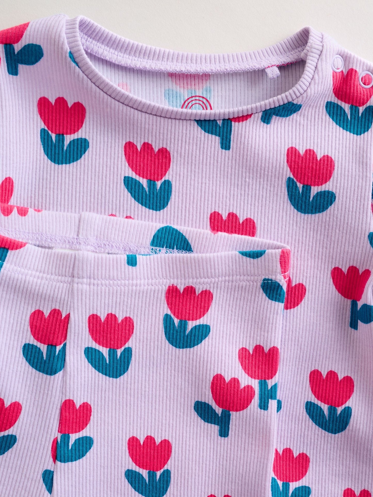 Purple Flower Baby Top and Leggings Set 2 Piece (0mths-2yrs) image 7