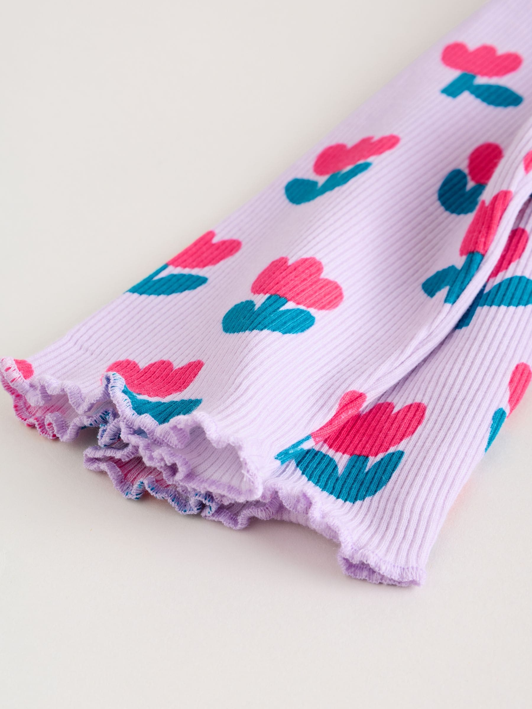 Purple Flower Baby Top and Leggings Set 2 Piece (0mths-2yrs) image 8