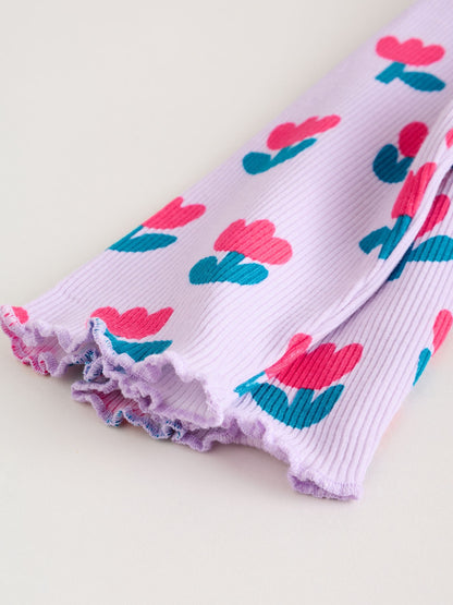 Purple Flower Baby Top and Leggings Set 2 Piece (0mths-2yrs) image 8
