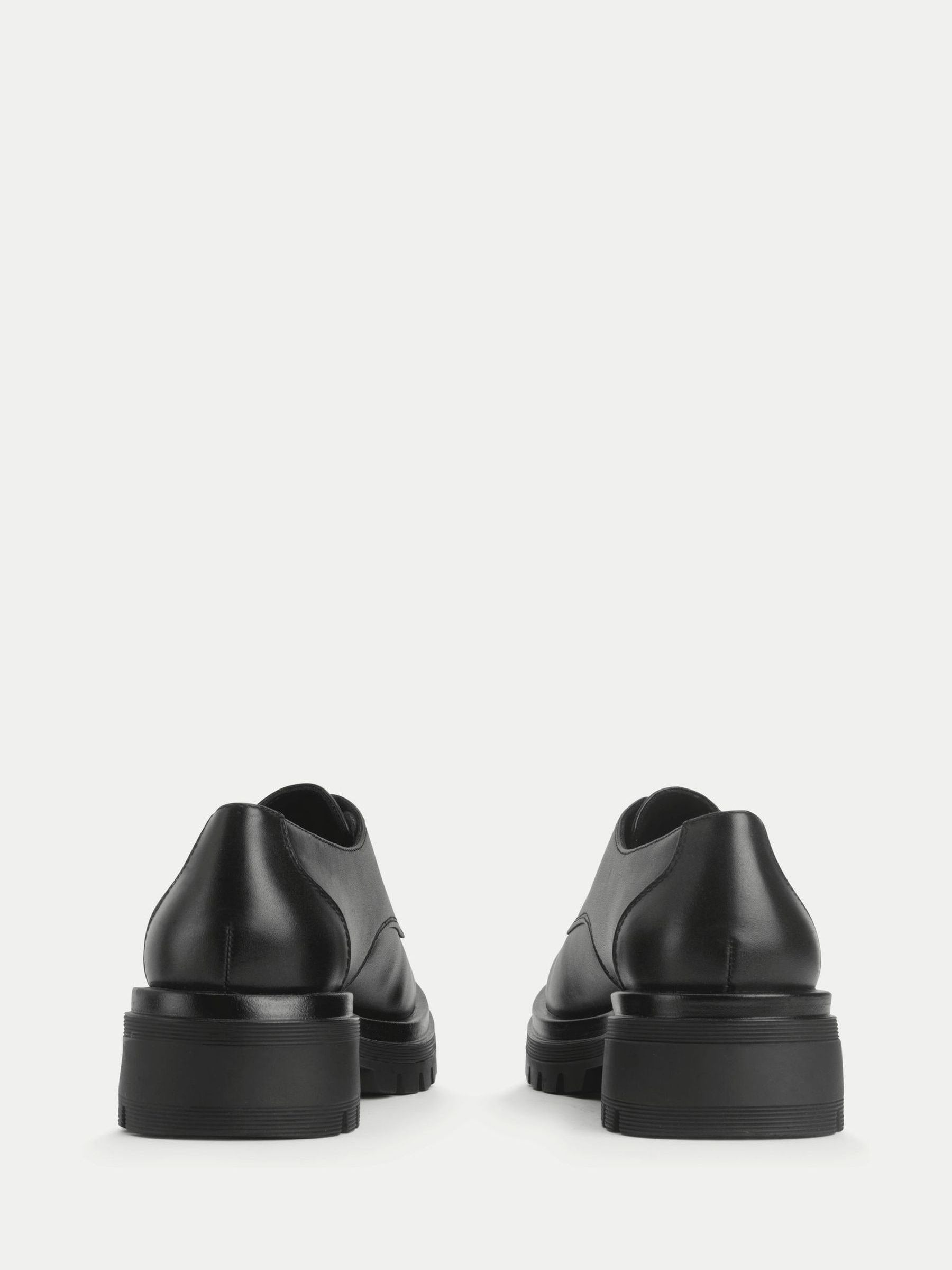 Start Rite Black Leather Barcelona Chunky Lace Up Angry Angels Senior School Shoes image 4