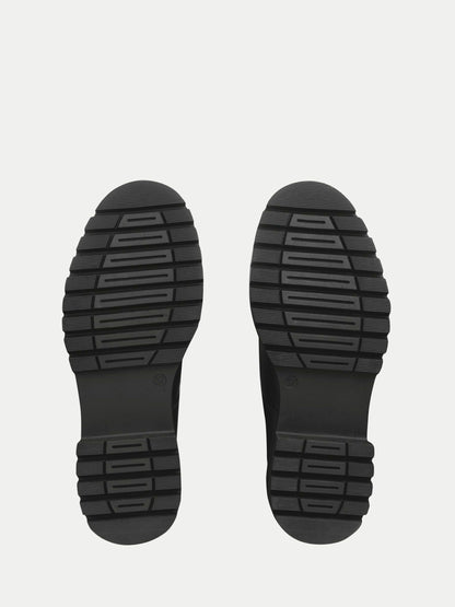 Start Rite Black Leather Barcelona Chunky Lace Up Angry Angels Senior School Shoes image 6