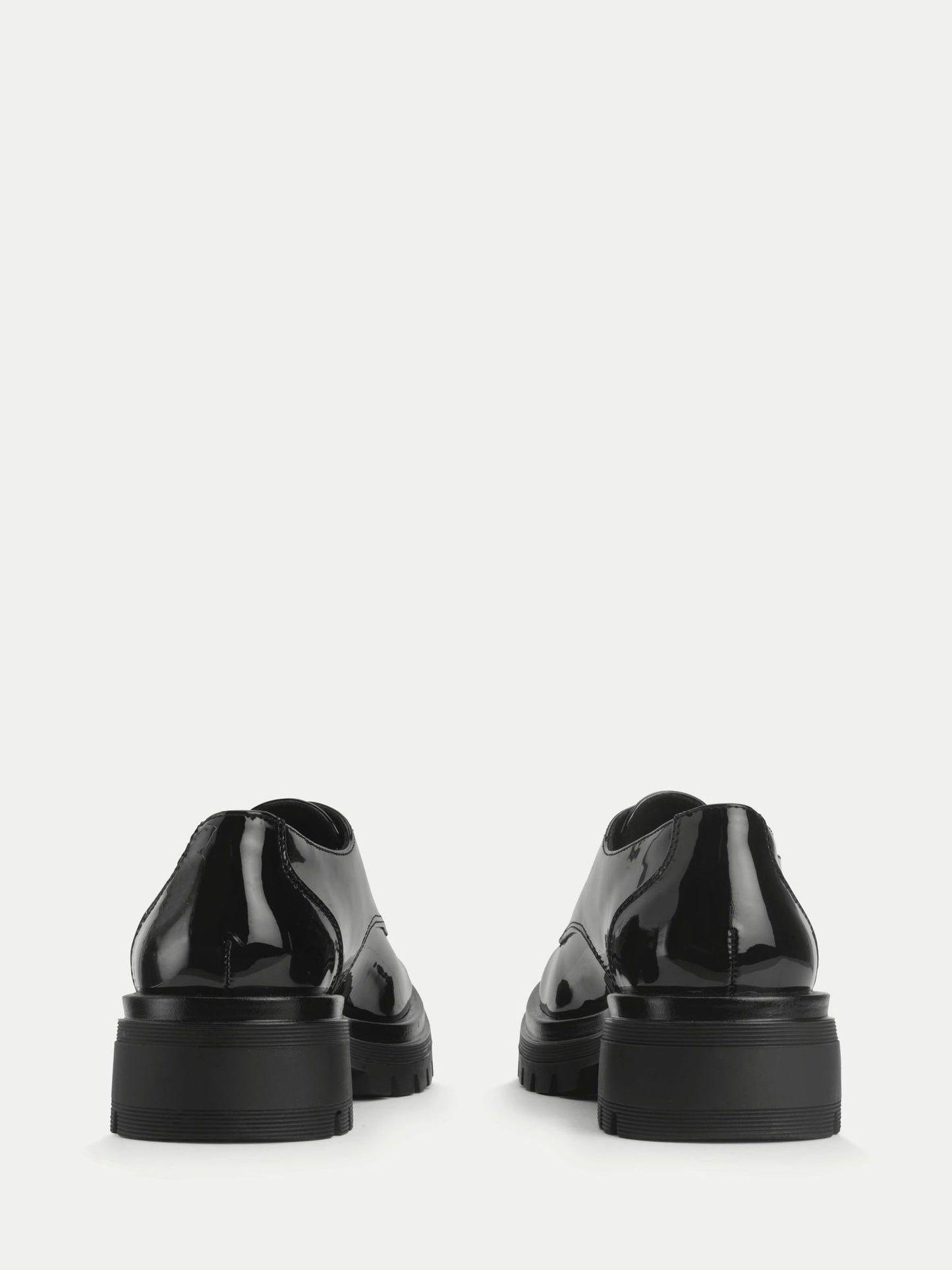 Start Rite Black Patent Barcelona Chunky Lace Up Angry Angels Senior School Shoes image 3