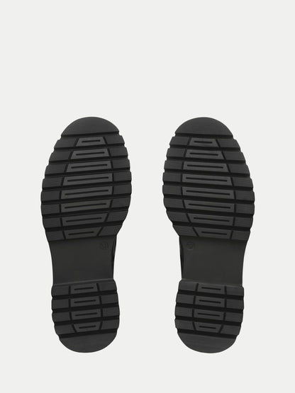 Start Rite Black Patent Barcelona Chunky Lace Up Angry Angels Senior School Shoes image 5