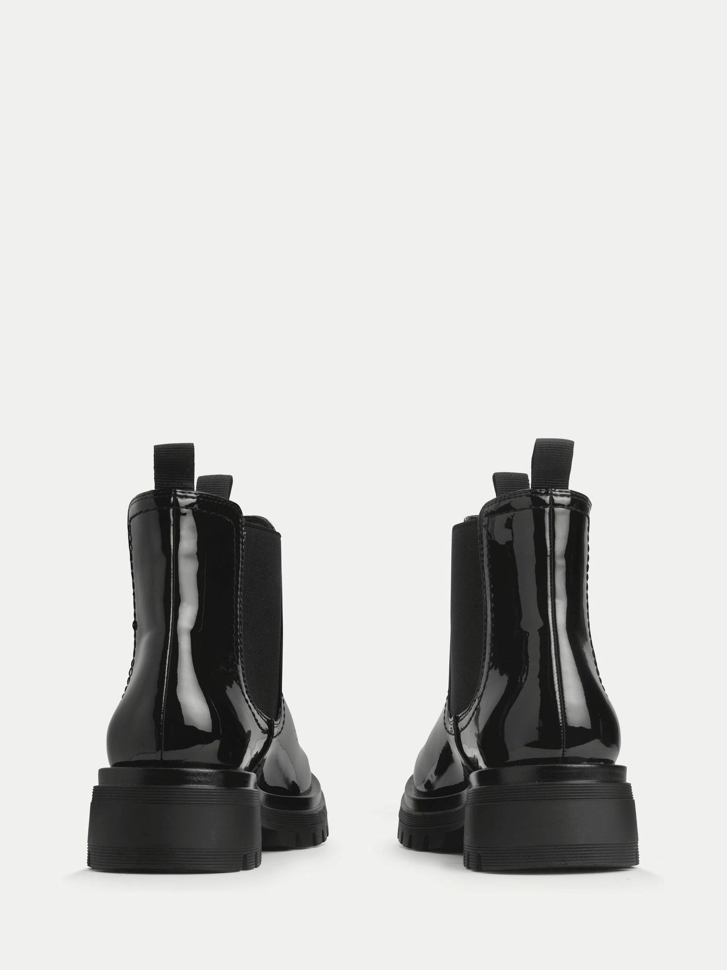 Start Rite Black London Patent Chunky Chelsea Boots image 3