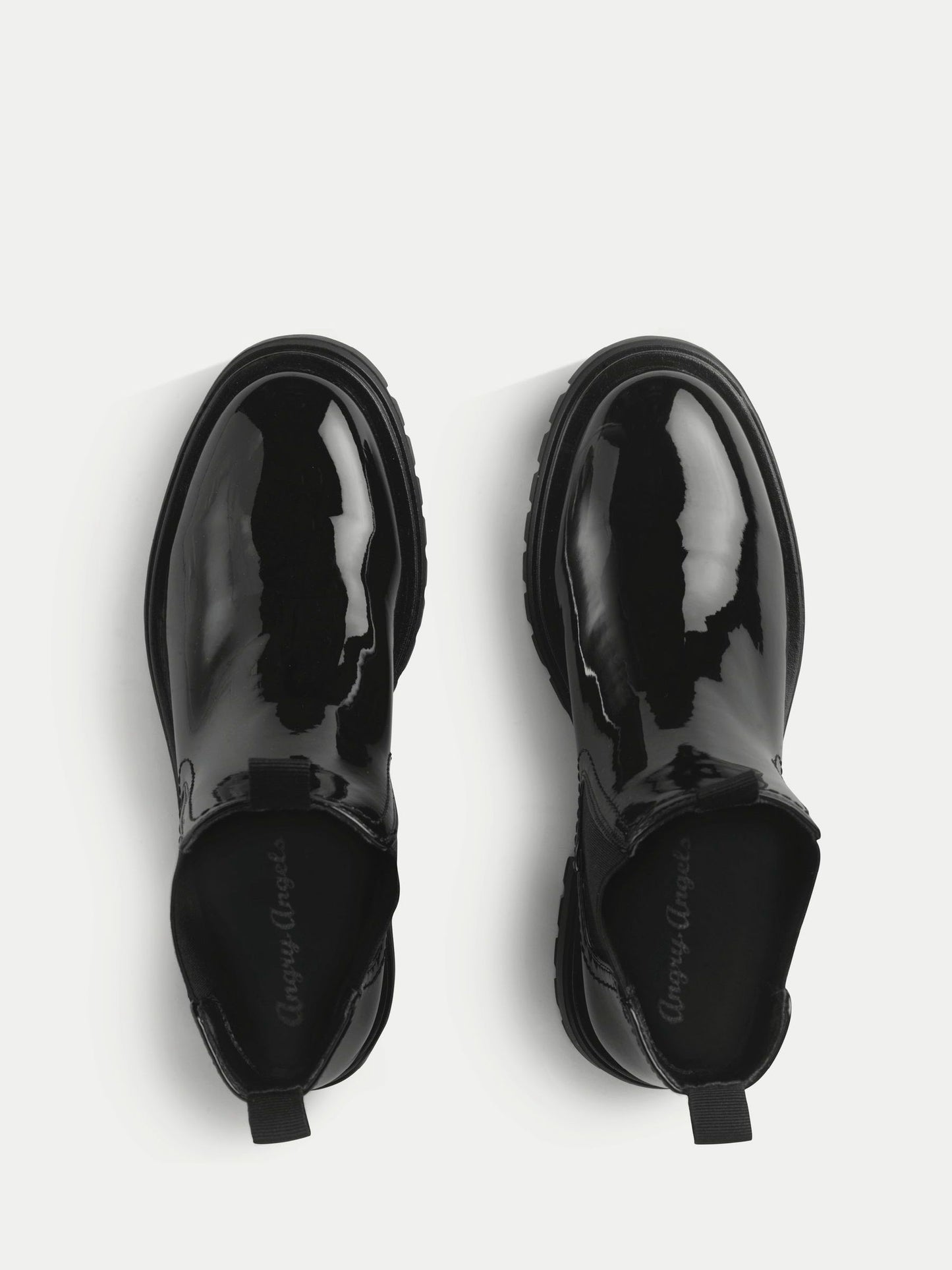 Start Rite Black London Patent Chunky Chelsea Boots image 4