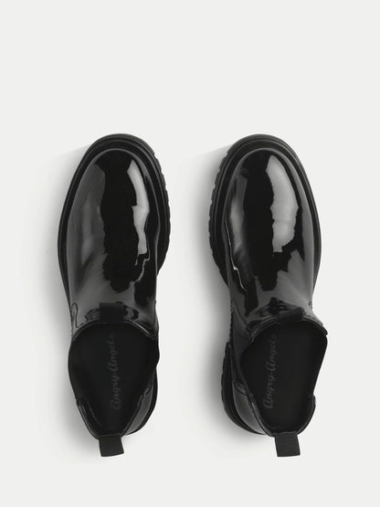 Start Rite Black London Patent Chunky Chelsea Boots image 4