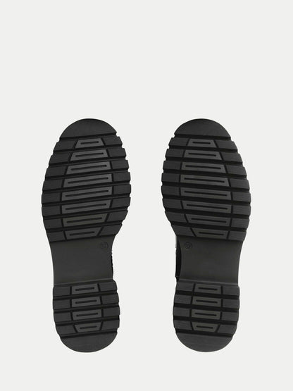 Start Rite Black London Patent Chunky Chelsea Boots image 5