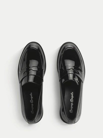 Start Rite Black Patent Milan Loafer Style School Shoes image 4
