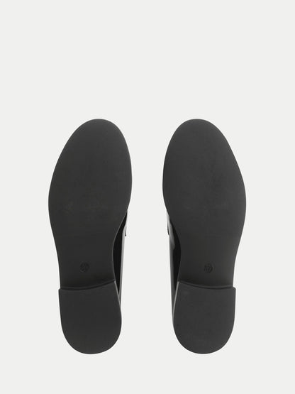 Start Rite Black Patent Milan Loafer Style School Shoes image 5
