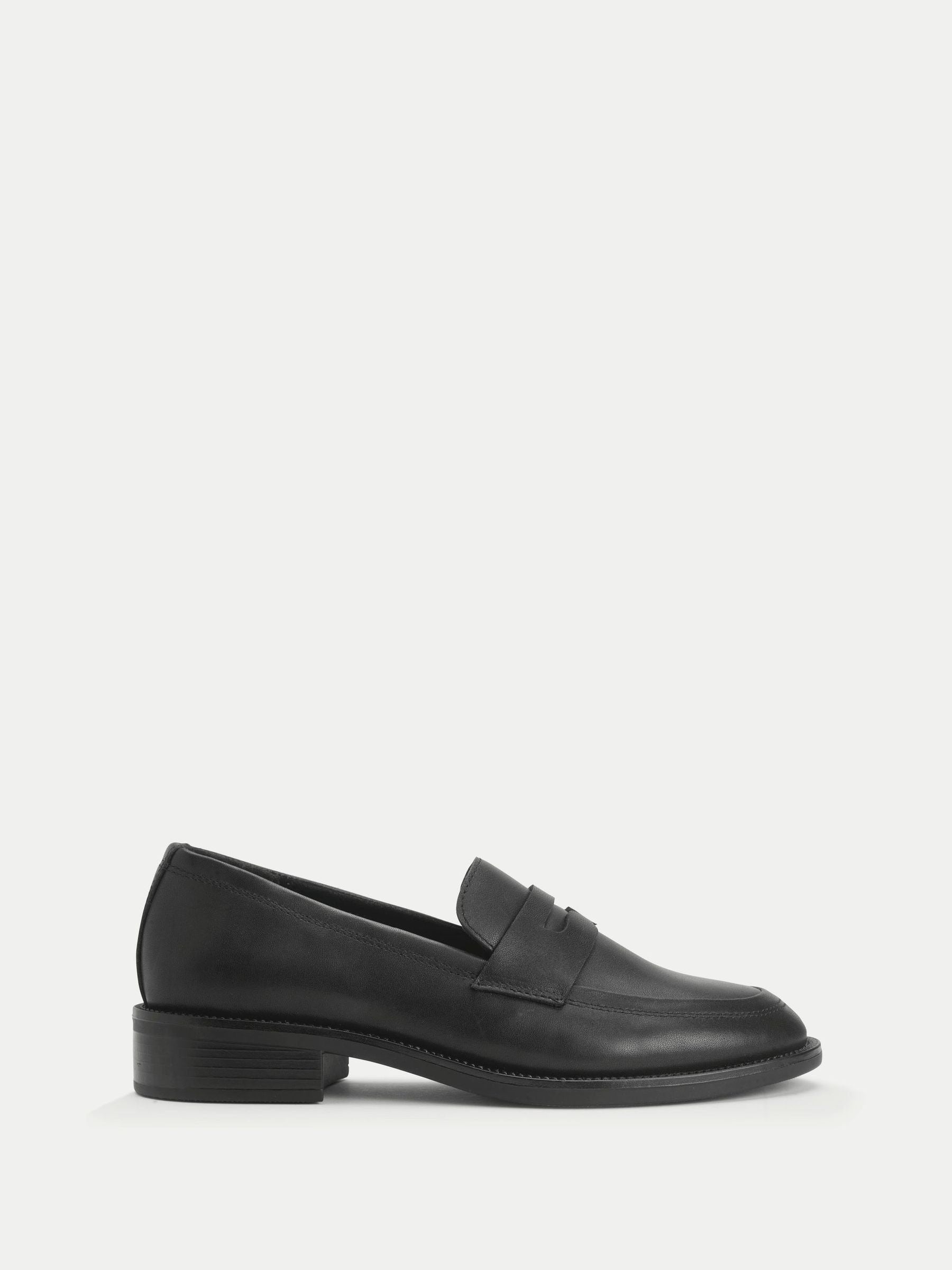Start Rite Black Leather Milan Loafer Style School Shoes image 1