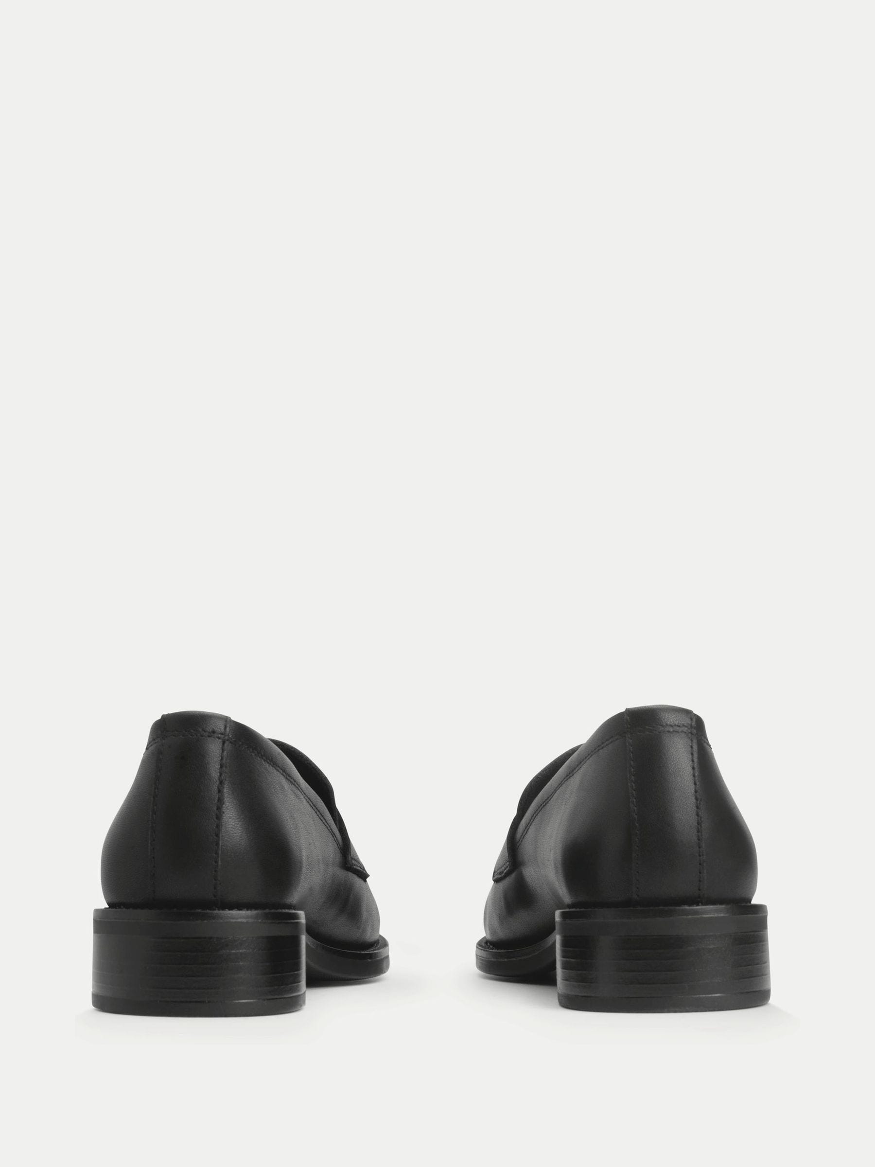 Start Rite Black Leather Milan Loafer Style School Shoes image 3