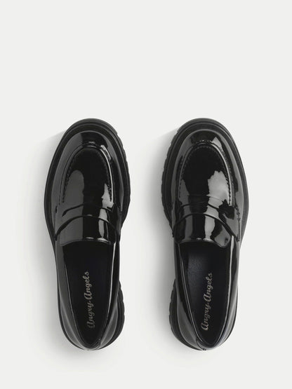 Start Rite Black Patent Paris Slip On Loafer Style Angry Angels Shoes image 6