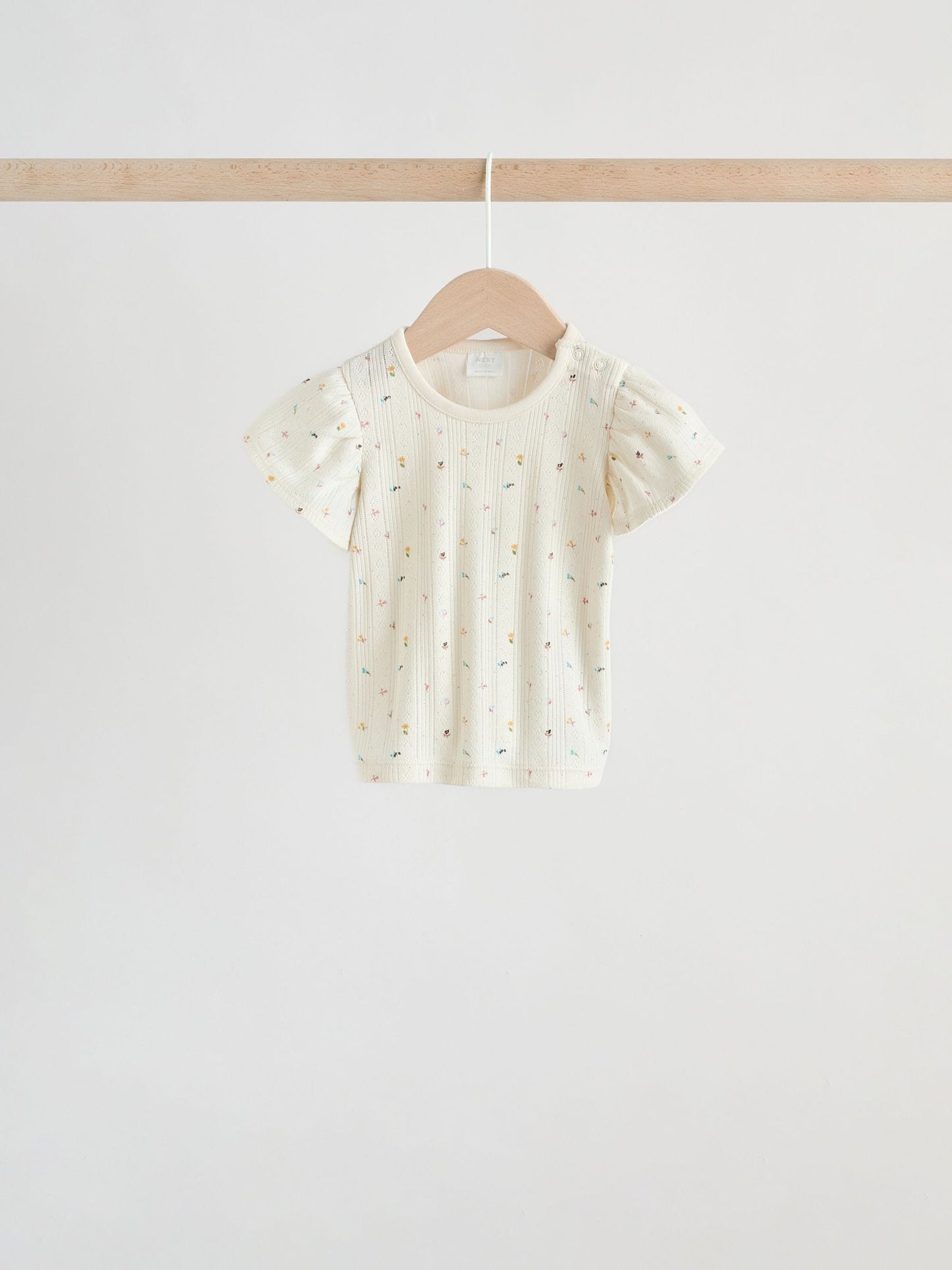 Purple Floral Short Sleeve Top and Shorts Baby Set 6 Piece (0mths-2yrs) image 4