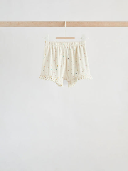 Purple Floral Short Sleeve Top and Shorts Baby Set 6 Piece (0mths-2yrs) image 5