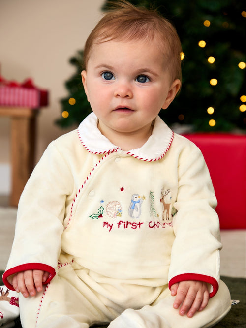 JoJo Maman Bébé Cream My First Christmas All- In- One image 1