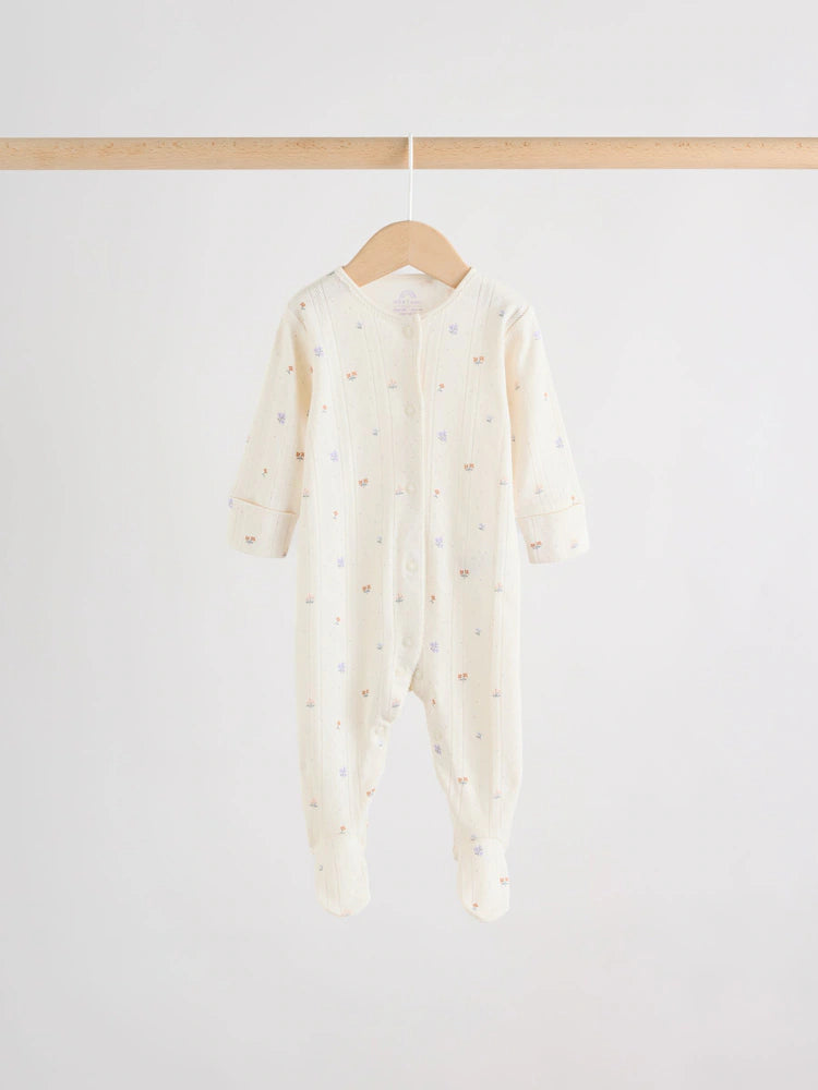 Lilac Purple Baby Sleepsuit 4 Pack (0mths-2yrs)