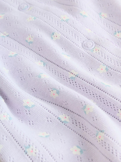 Lilac Purple Baby Sleepsuit 4 Pack (0mths-2yrs)