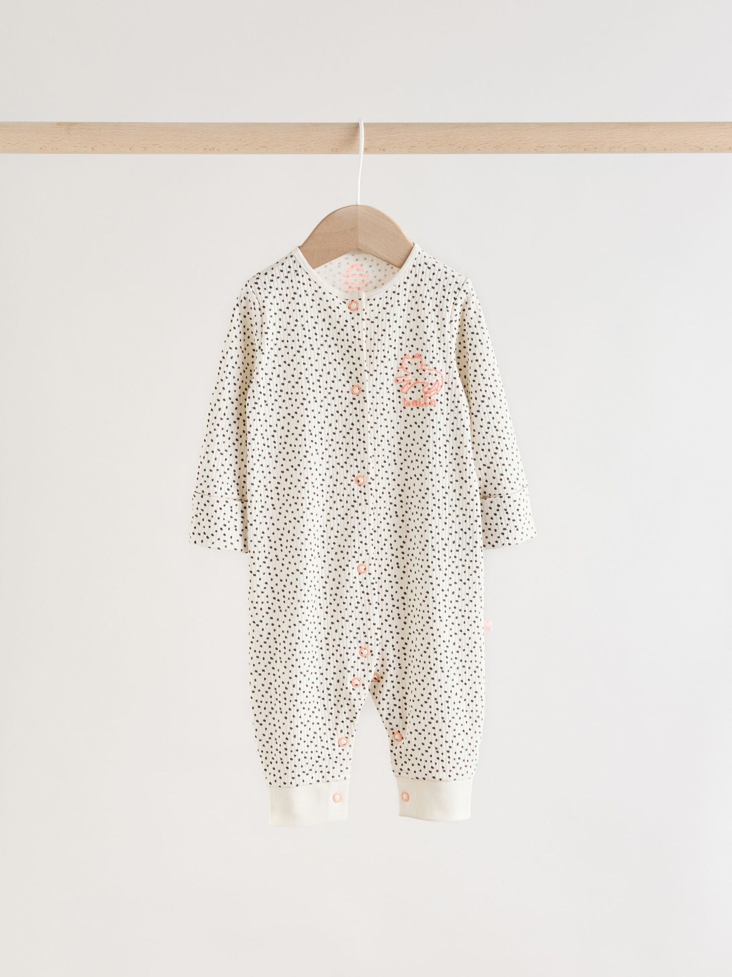 Pink Two Way Zip Baby Sleepsuit 3 Pack (0mths-3yrs) image 4