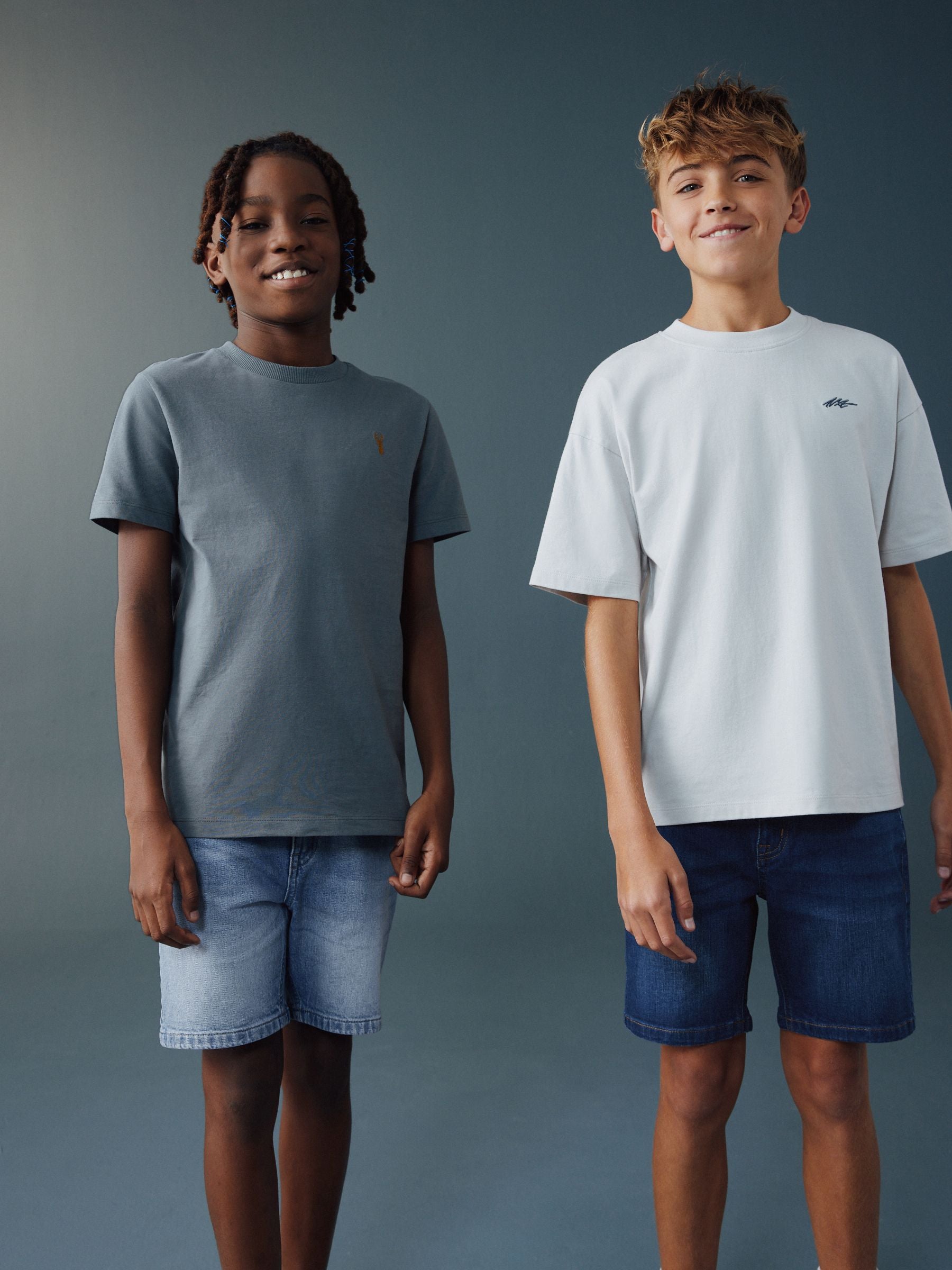 Dsiney Kidz - Dark Blue 2 Pack Denim Shorts (3-16yrs) image 1