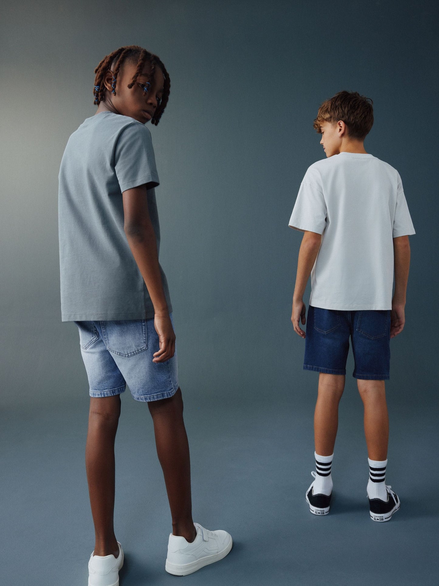 Dsiney Kidz - Dark Blue 2 Pack Denim Shorts (3-16yrs) image 2