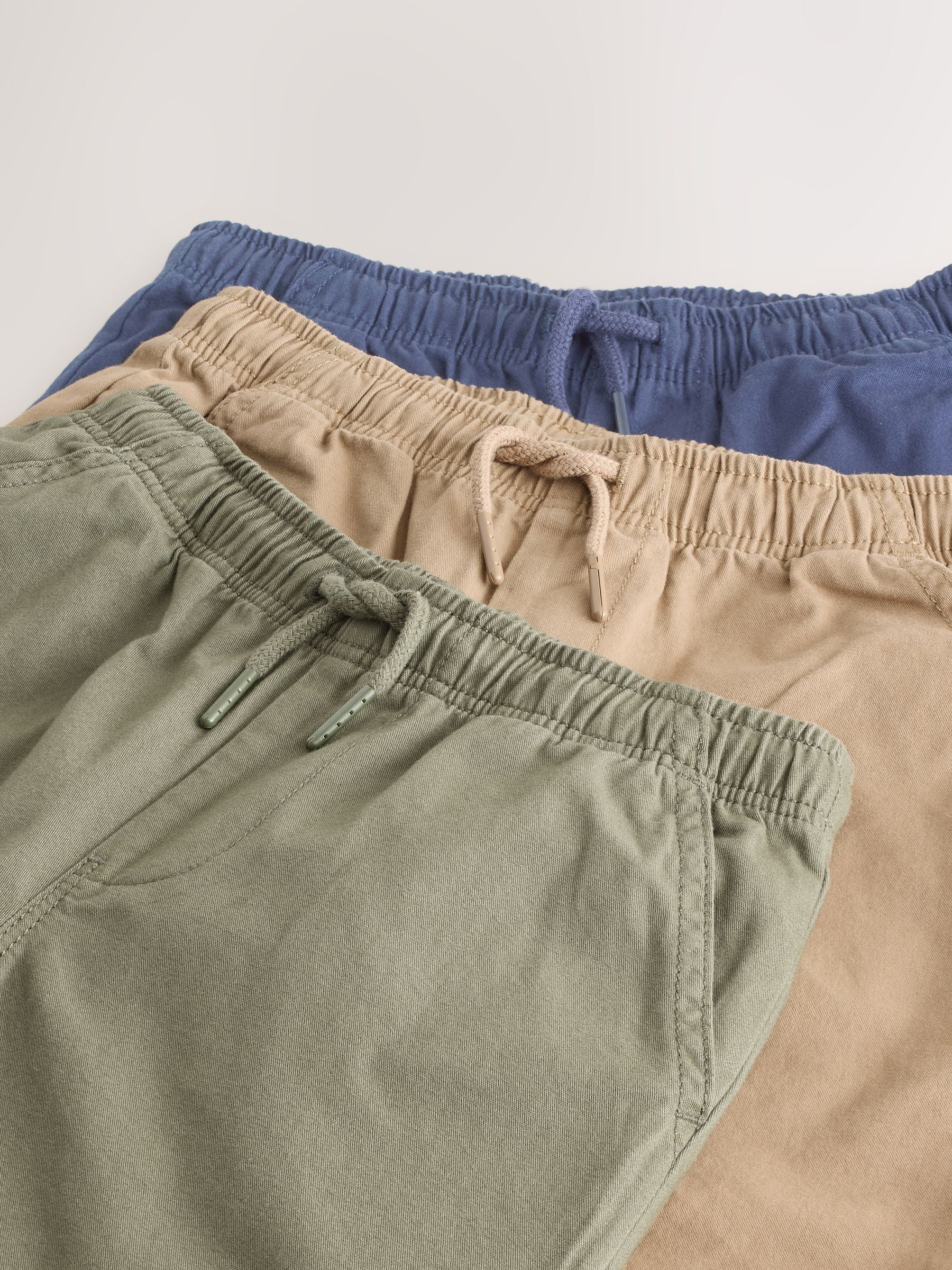Dsiney Kidz - Navy/Khaki/Tan 3 Pack Shorts (3-16yrs) image 7