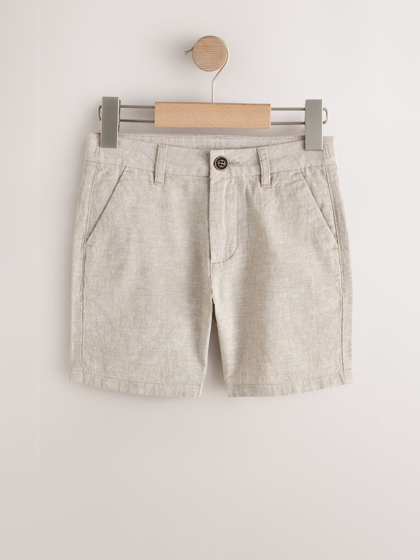 Dsiney Kidz - Stone Linen Blend Regular Fit Chino Shorts (3-16yrs) image 4