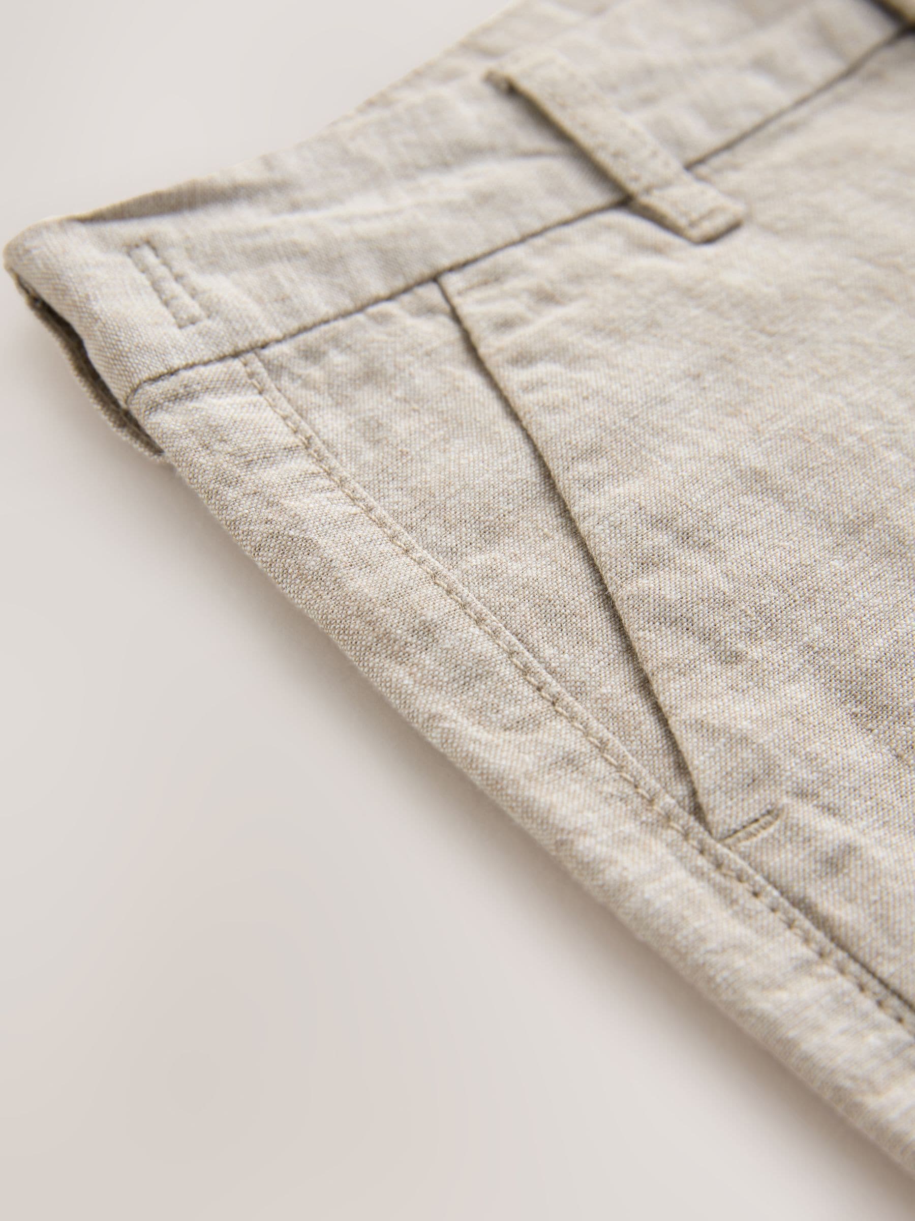 Dsiney Kidz - Stone Linen Blend Regular Fit Chino Shorts (3-16yrs) image 7