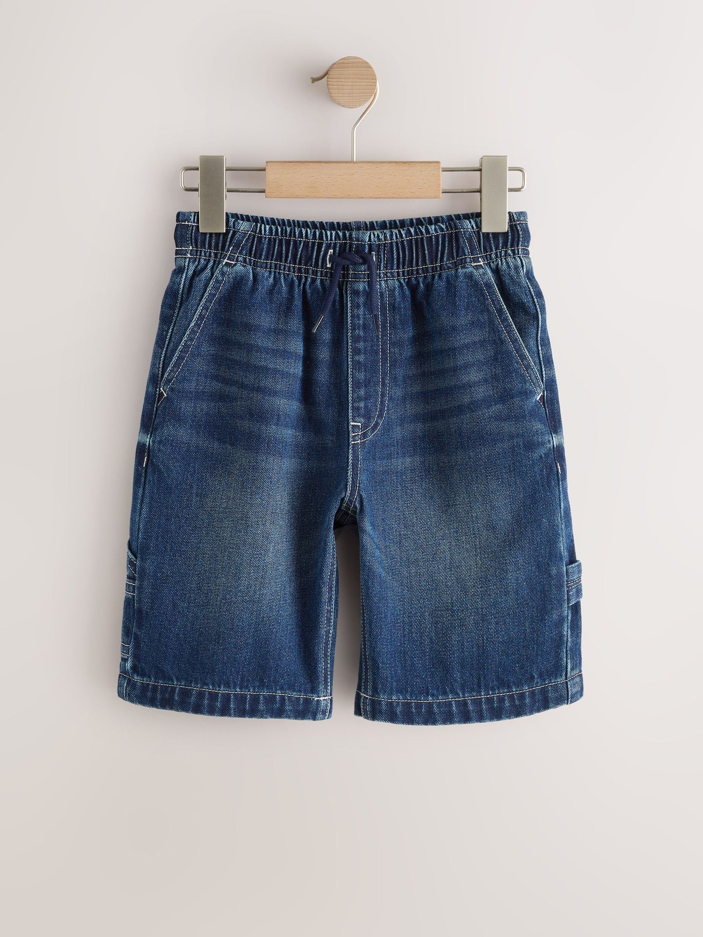 Dsiney Kidz - Mid Blue Carpenter Denim Shorts (3-16yrs) image 6