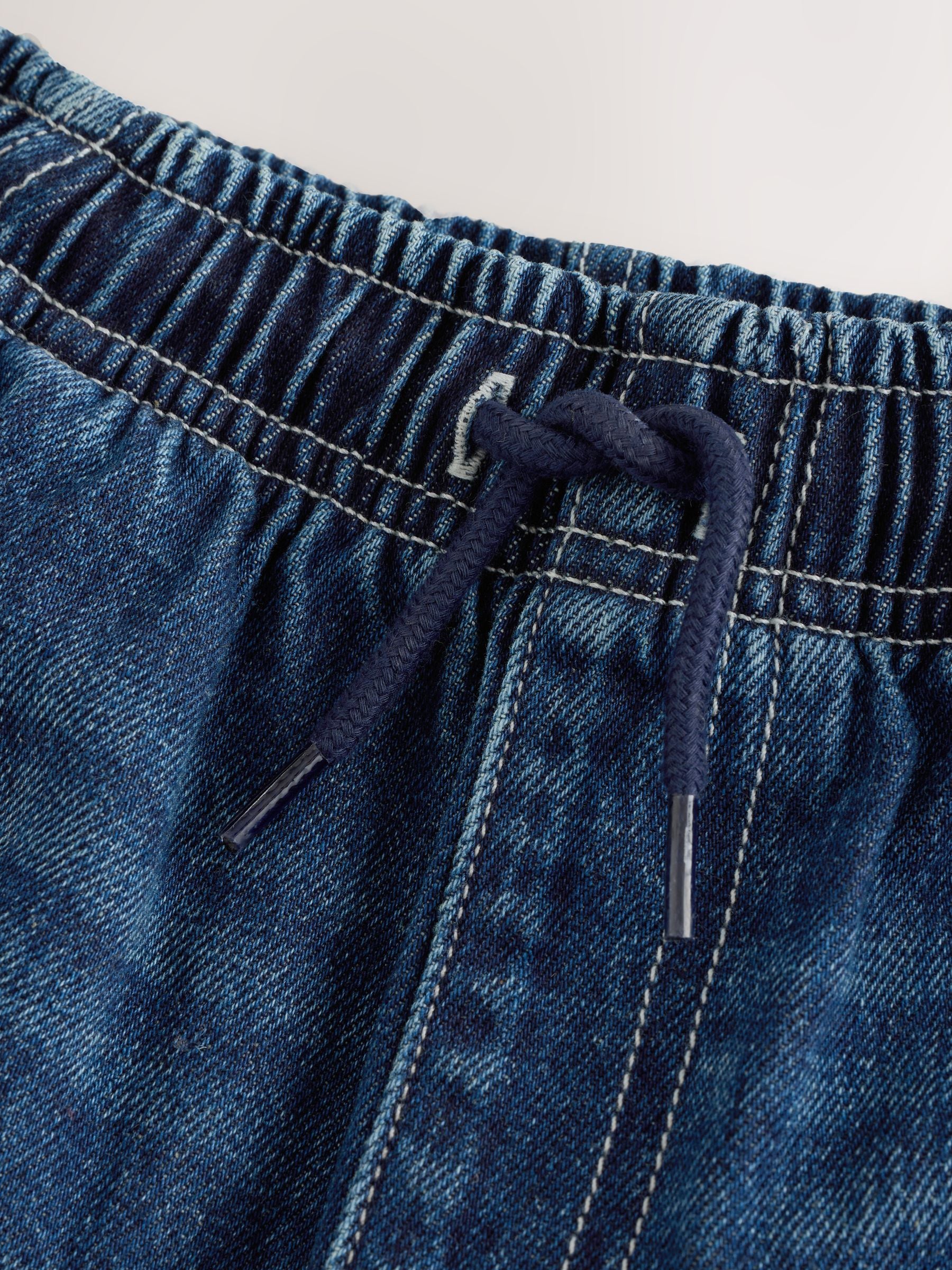 Dsiney Kidz - Mid Blue Carpenter Denim Shorts (3-16yrs) image 8
