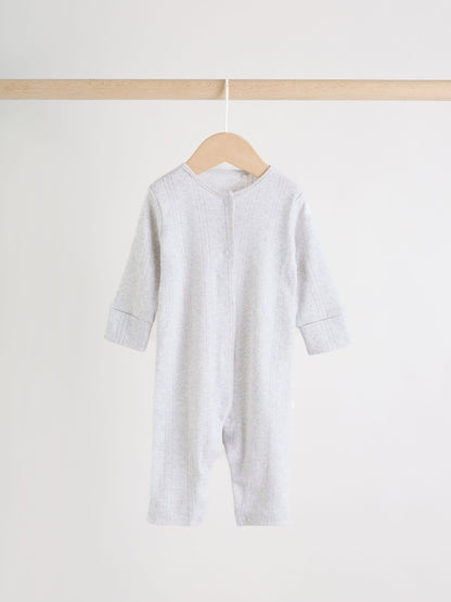 Pink Baby Sleepsuit 3 Pack (0mths-3yrs) image 3