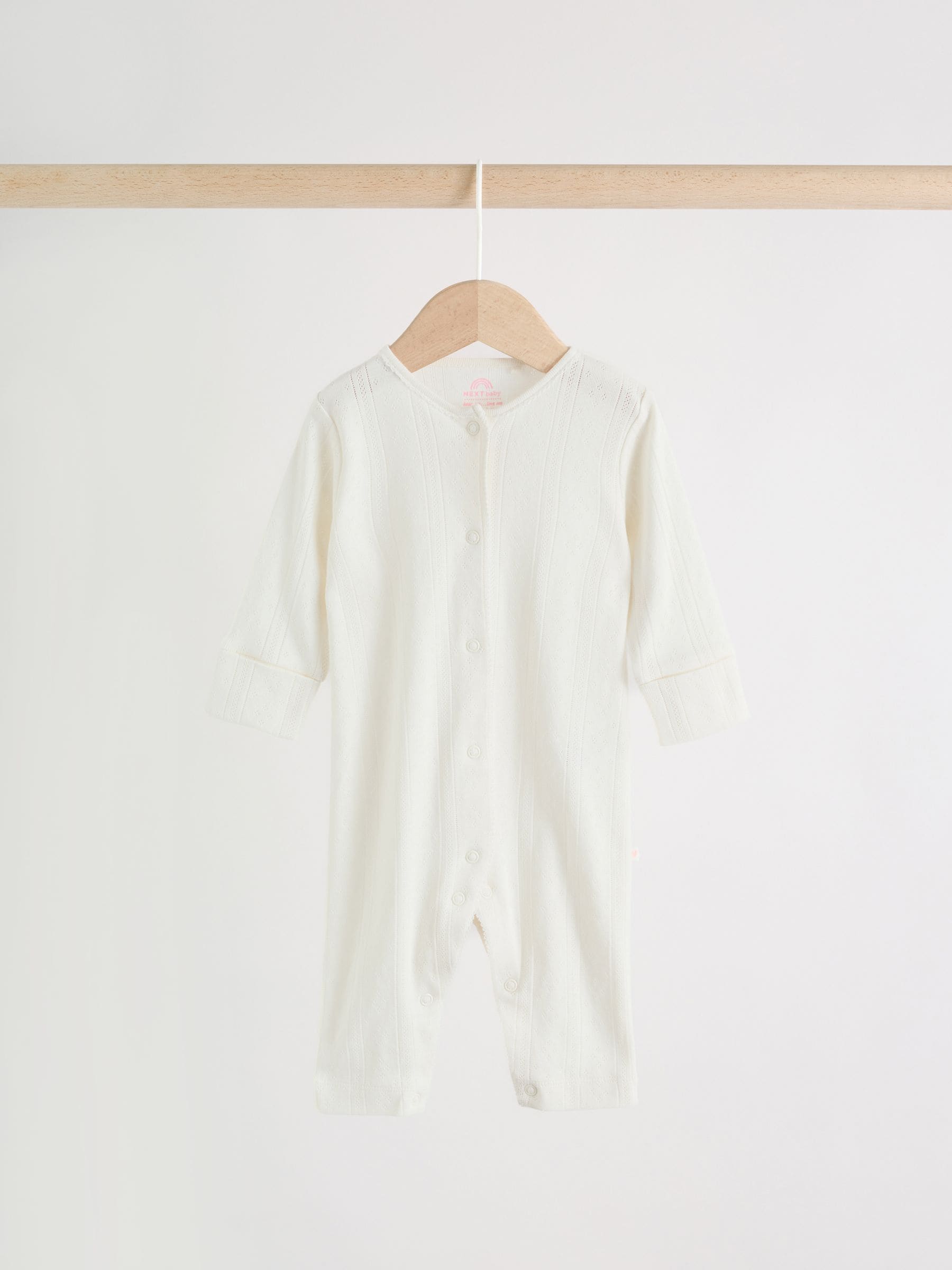Pink Baby Sleepsuit 3 Pack (0mths-3yrs) image 4