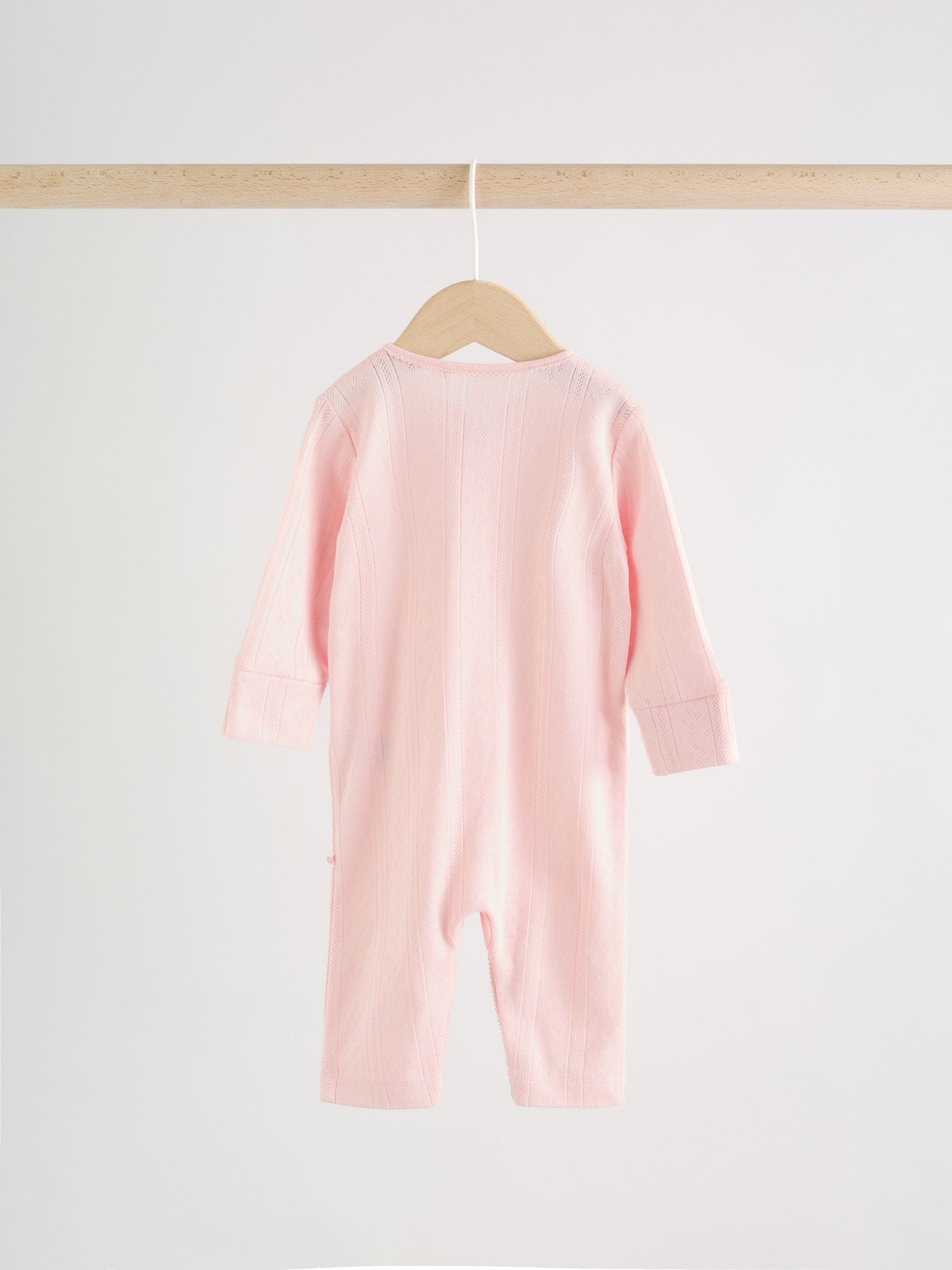Pink Baby Sleepsuit 3 Pack (0mths-3yrs) image 5
