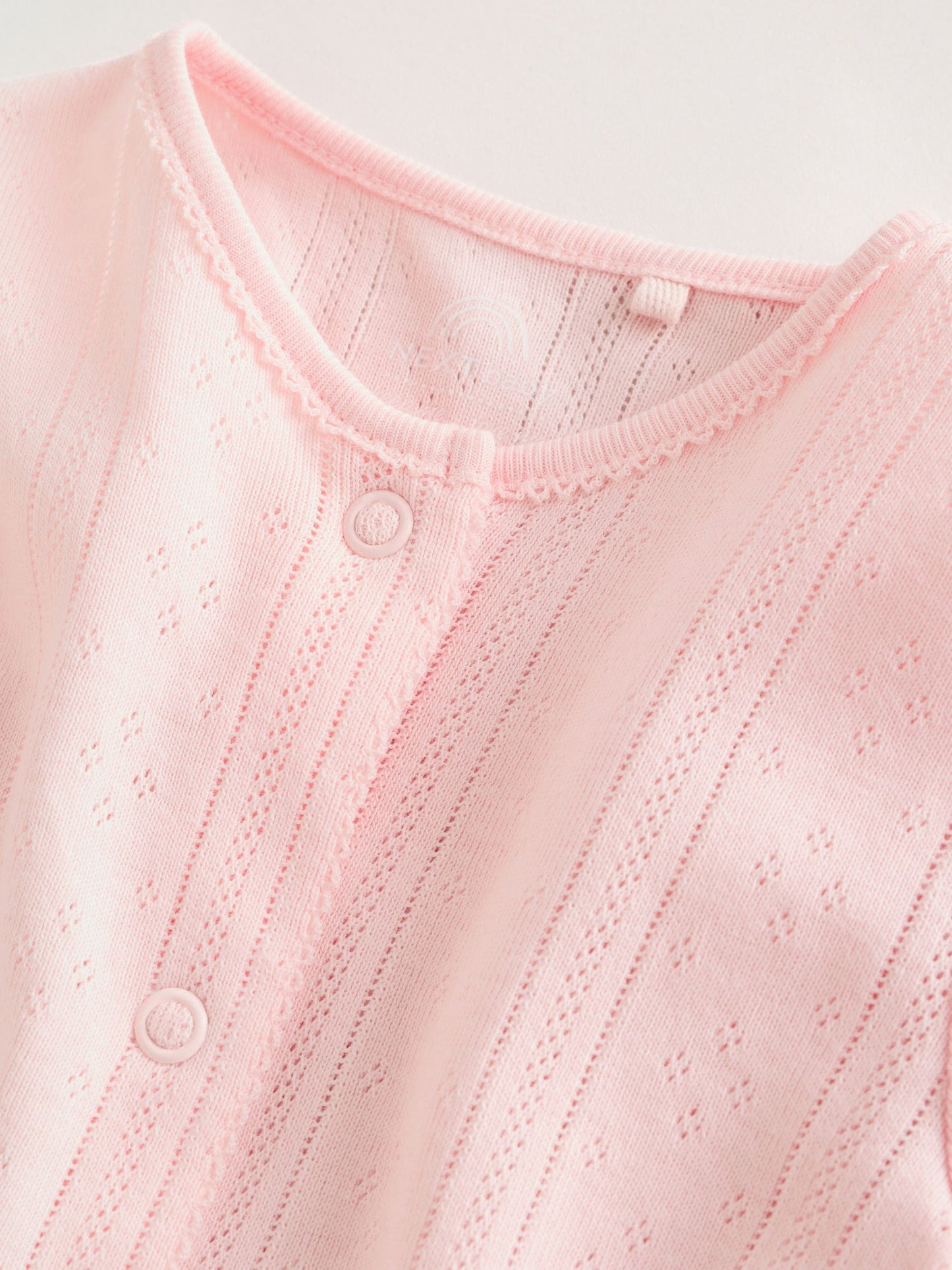Pink Baby Sleepsuit 3 Pack (0mths-3yrs) image 9