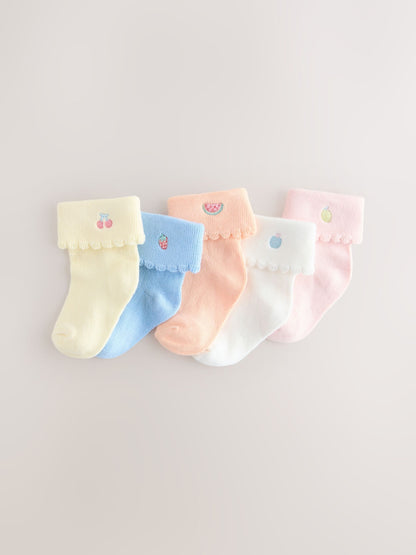 Pink/Blue Baby Socks 5 Pack image 1