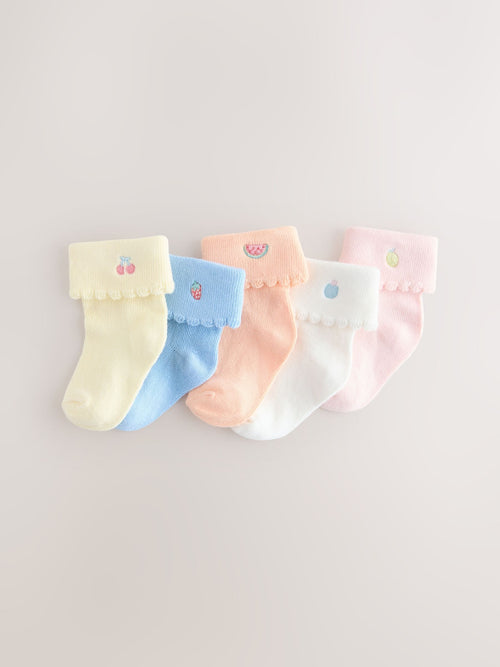 Pink/Blue Baby Socks 5 Pack image 1