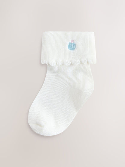 Pink/Blue Baby Socks 5 Pack image 2