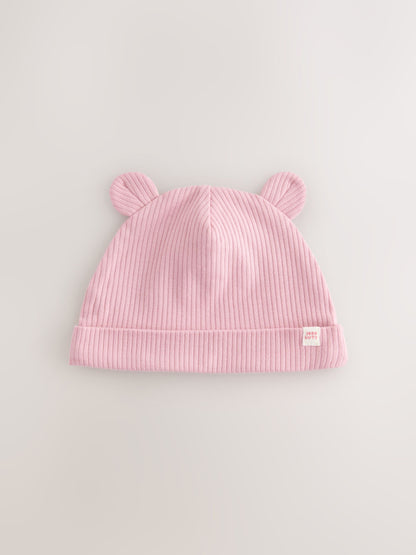 Pink Beanies 4 pack (0-18mths) image 4