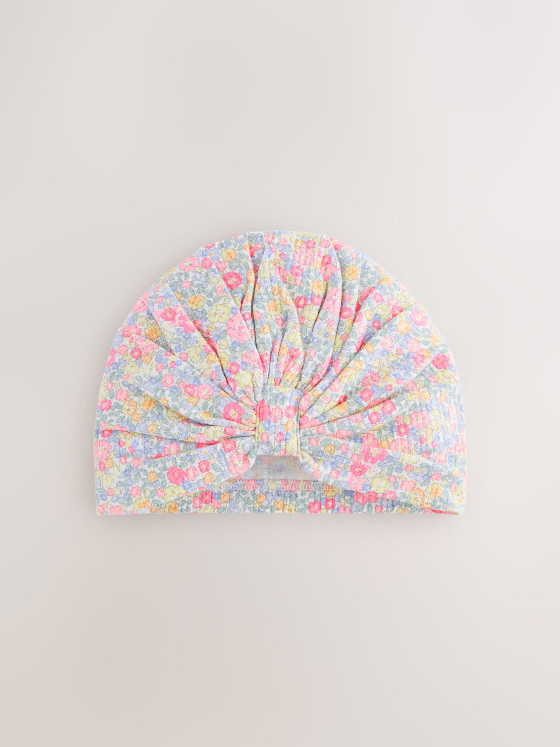Pink Baby Turbans 3 Pack (0-18mths) image 3