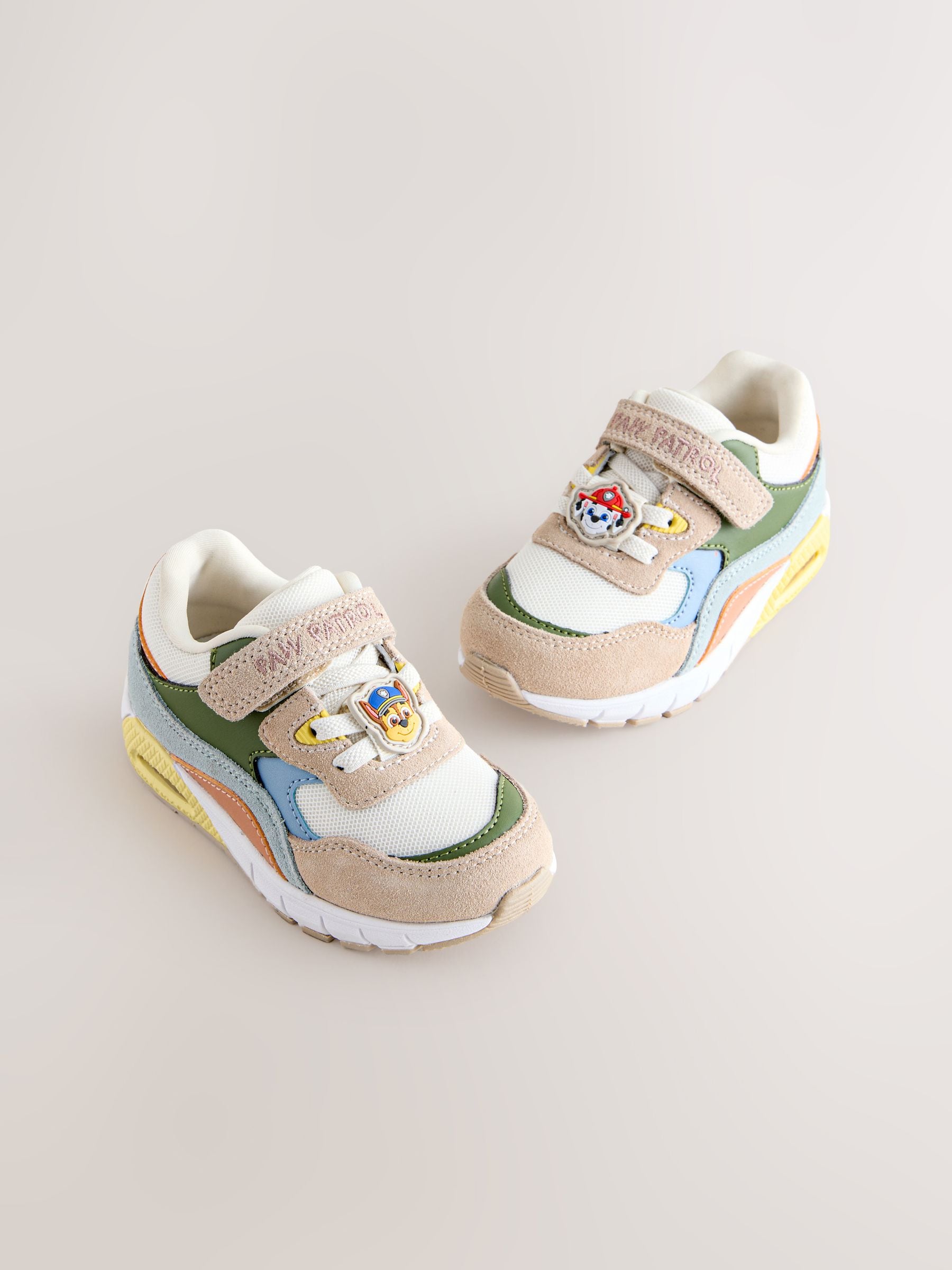 Neutral Paw Patrol Wide Fit (G) Elastic Lace Trainers image 5
