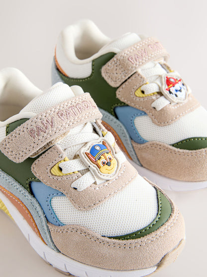Neutral Paw Patrol Wide Fit (G) Elastic Lace Trainers image 5
