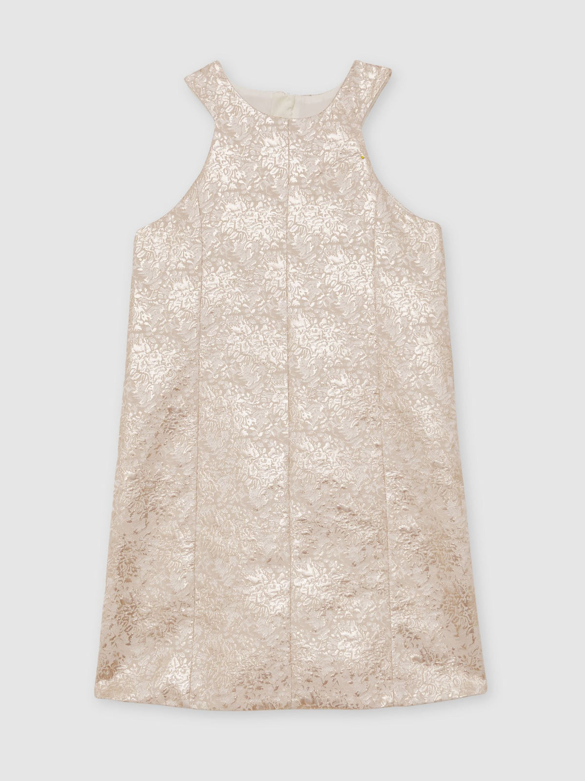 Reiss Silver Celia 9-13 yrs Metallic Jacquard Shift Dress - image 2