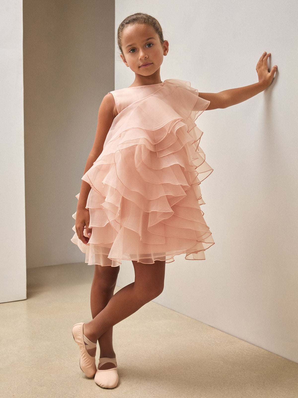 Reiss Pink Pirouette 9-13 yrs Reiss | Royal Ballet Organza Dress - image 3
