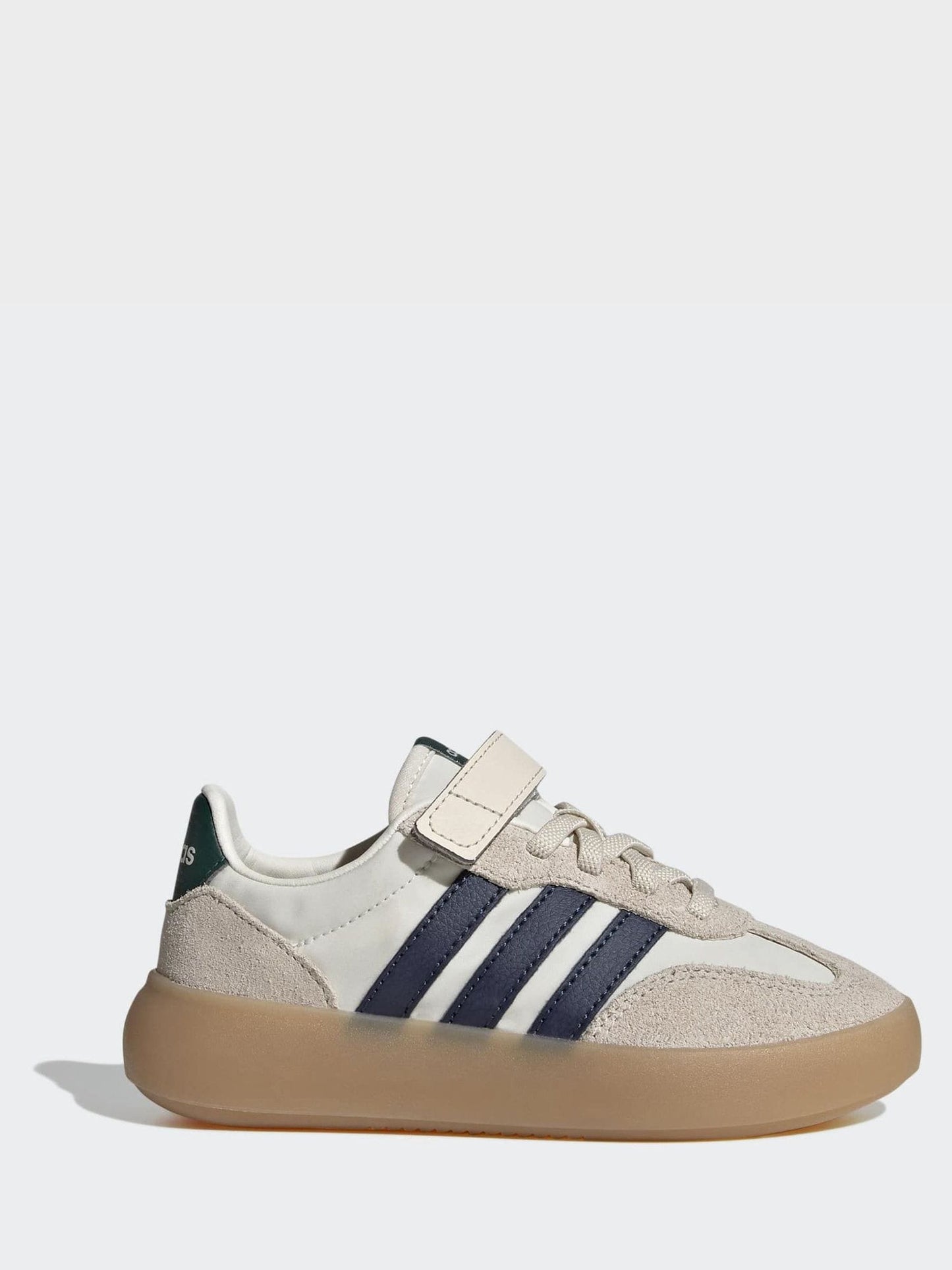 adidas White Barreda Decode Elastic Lace Kids Trainers image 1