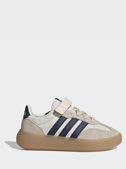 adidas White Barreda Decode Elastic Lace Kids Trainers image 1