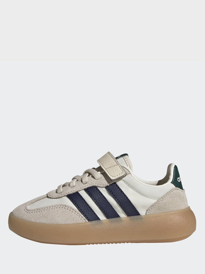 adidas White Barreda Decode Elastic Lace Kids Trainers image 2