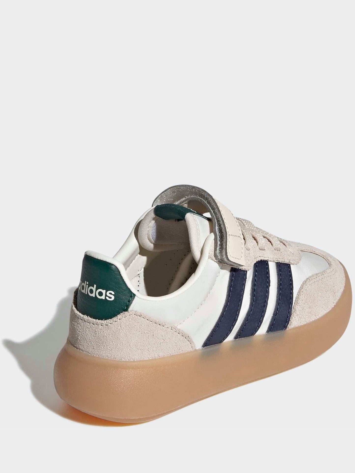 adidas White Barreda Decode Elastic Lace Kids Trainers image 5