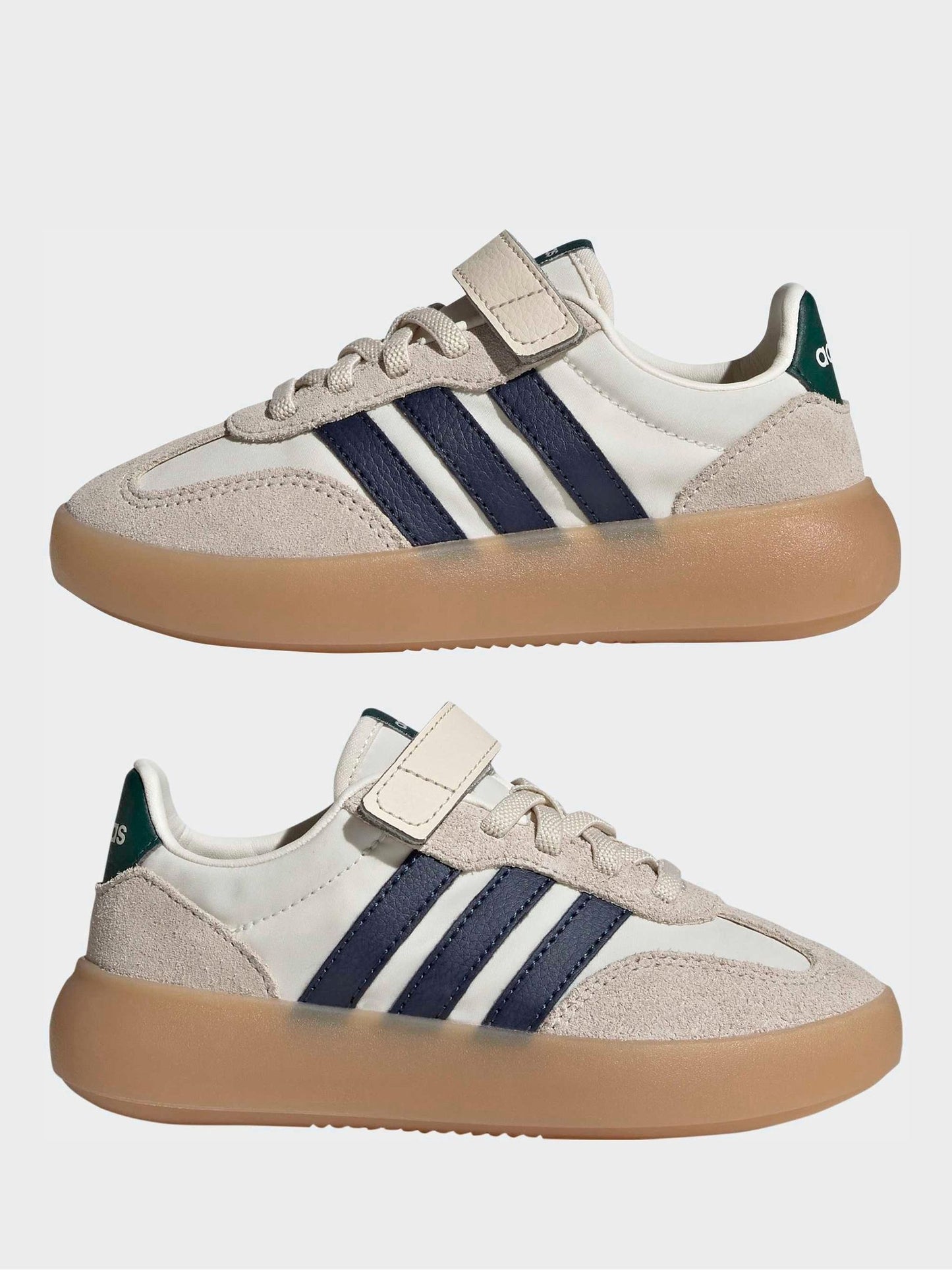 adidas White Barreda Decode Elastic Lace Kids Trainers image 6