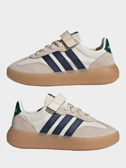 adidas White Barreda Decode Elastic Lace Kids Trainers image 6