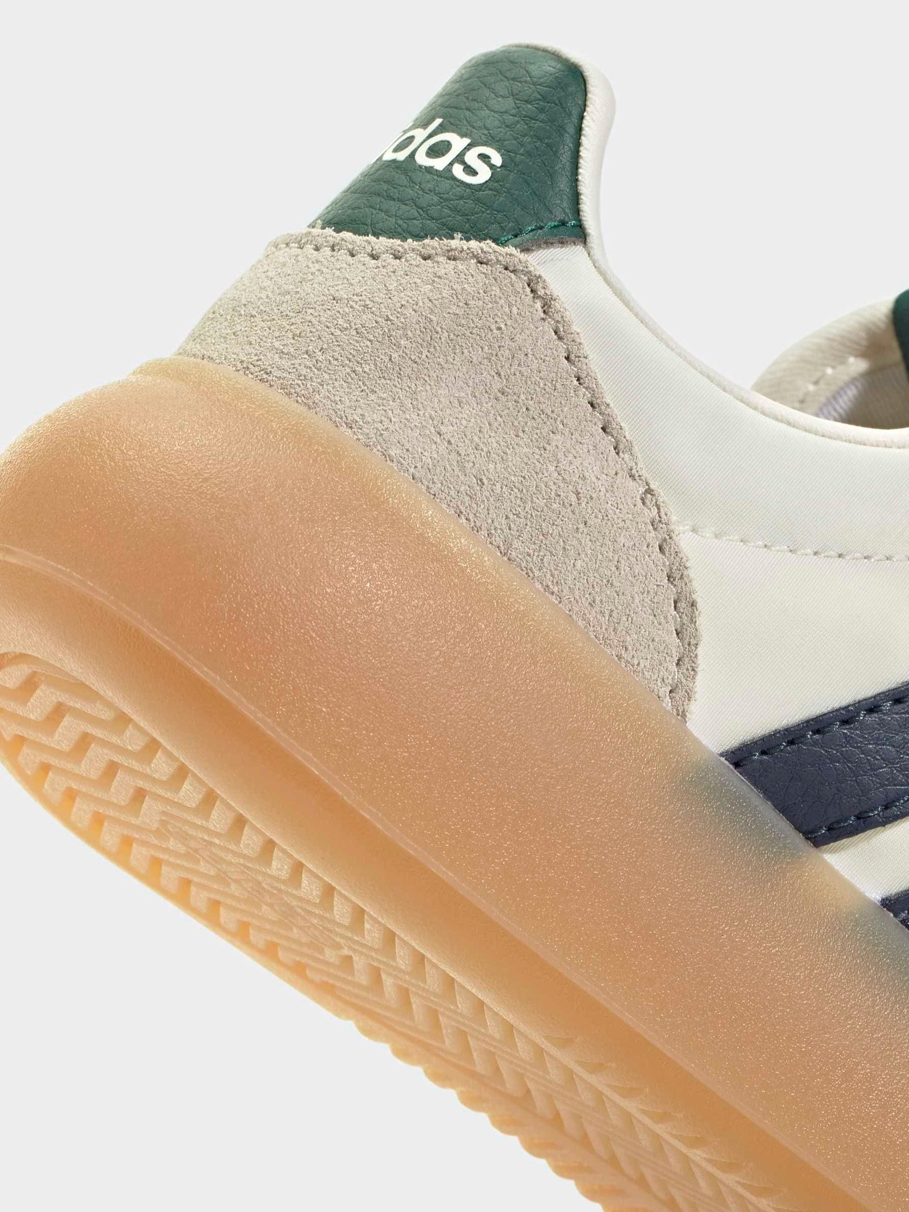 adidas White Barreda Decode Elastic Lace Kids Trainers image 9