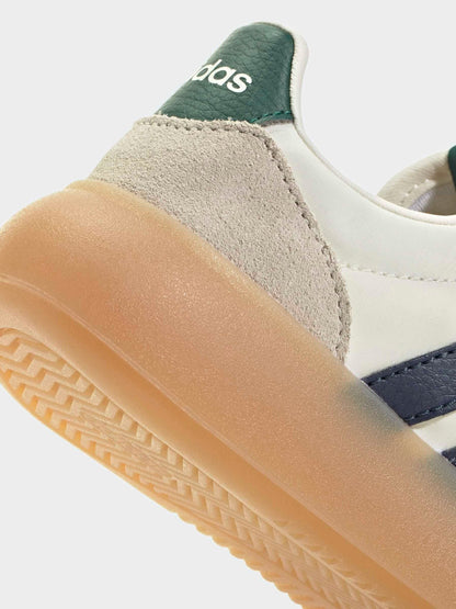 adidas White Barreda Decode Elastic Lace Kids Trainers image 9